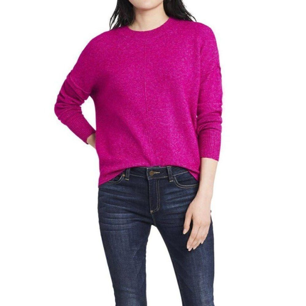 Vince Camuto Sweater Top XL Women's Cozy Crewneck Front Seam NEW - Picture 8 of 8